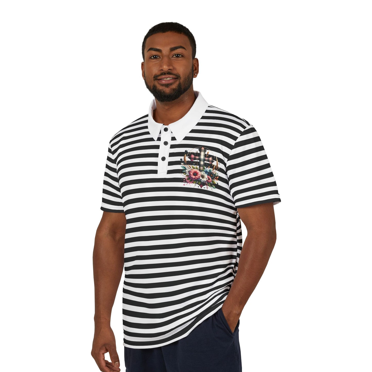 Stylish Striped Polo Shirt, Casual Summer Wear, Unisex Fashion Top, Beach Trip Outfit, Gift for Dad, Trendy Daily Look, Gift for Her and Gift for Him.