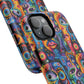 Psychedelic Visions Tough iPhone Magnetic Case - Unique Art iPhone Cover