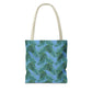 Blue Tropical Bliss Tote Bag