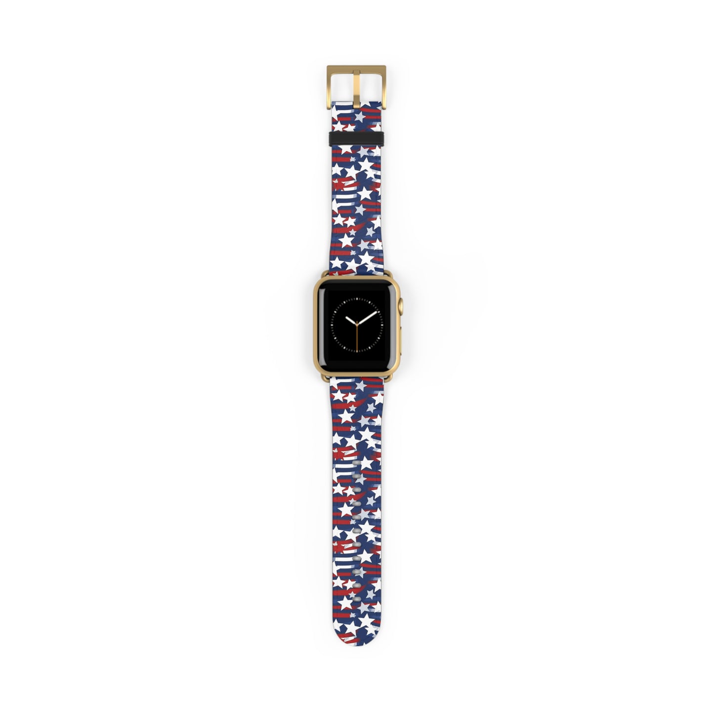 Patriotic Waves - Red, White & Blue Stars | USA Flag Design