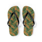 Brown Tropical Bliss Flip Flops