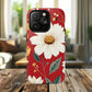 Floral Fusion Tough Magnetic Phone Case | Flower Design, Durable Protective Cover, Gift for Her, Spring Style, Unique Phone Accessory.