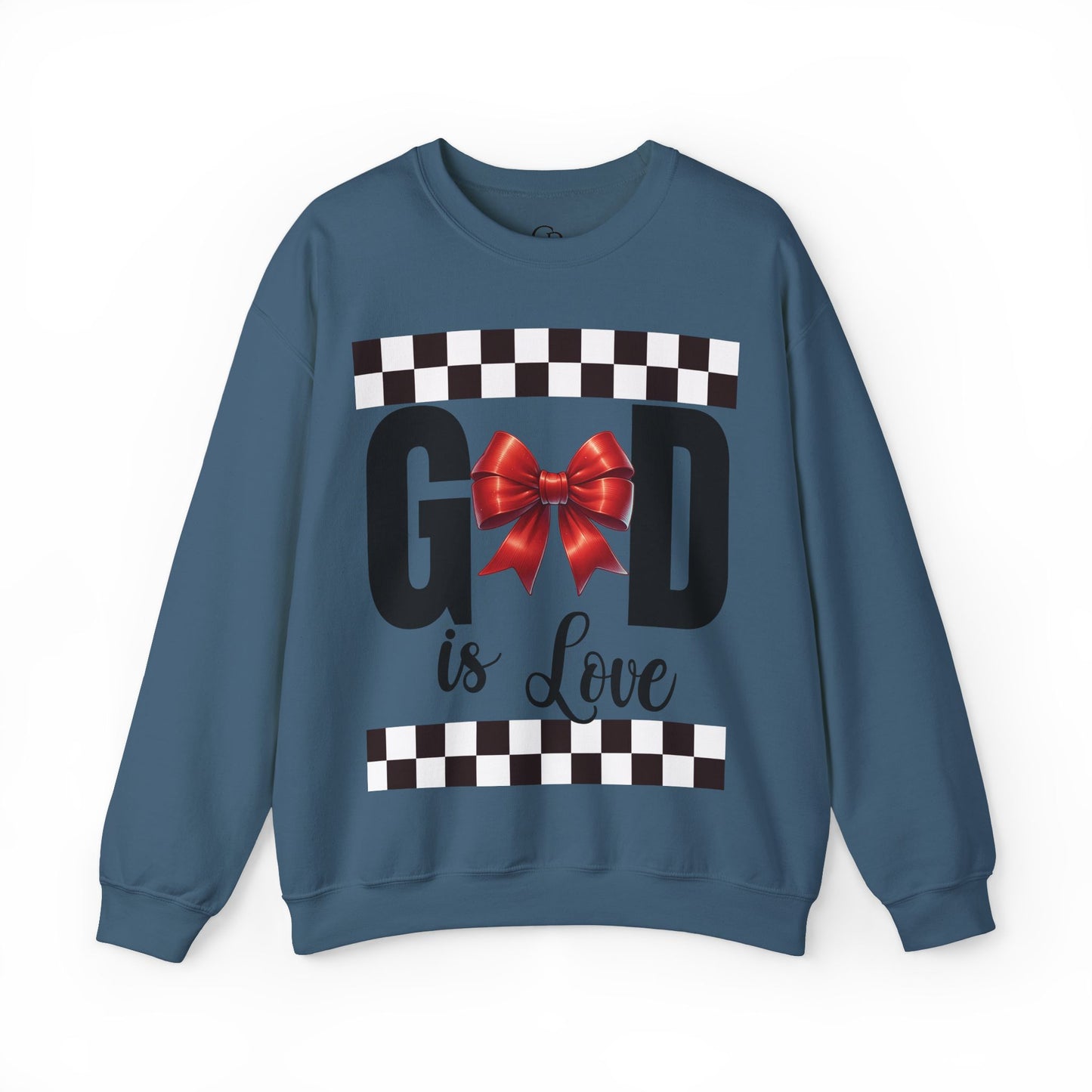 GOD is LOVE Unisex Heavy Gildan Blend™ Crewneck Sweatshirt.