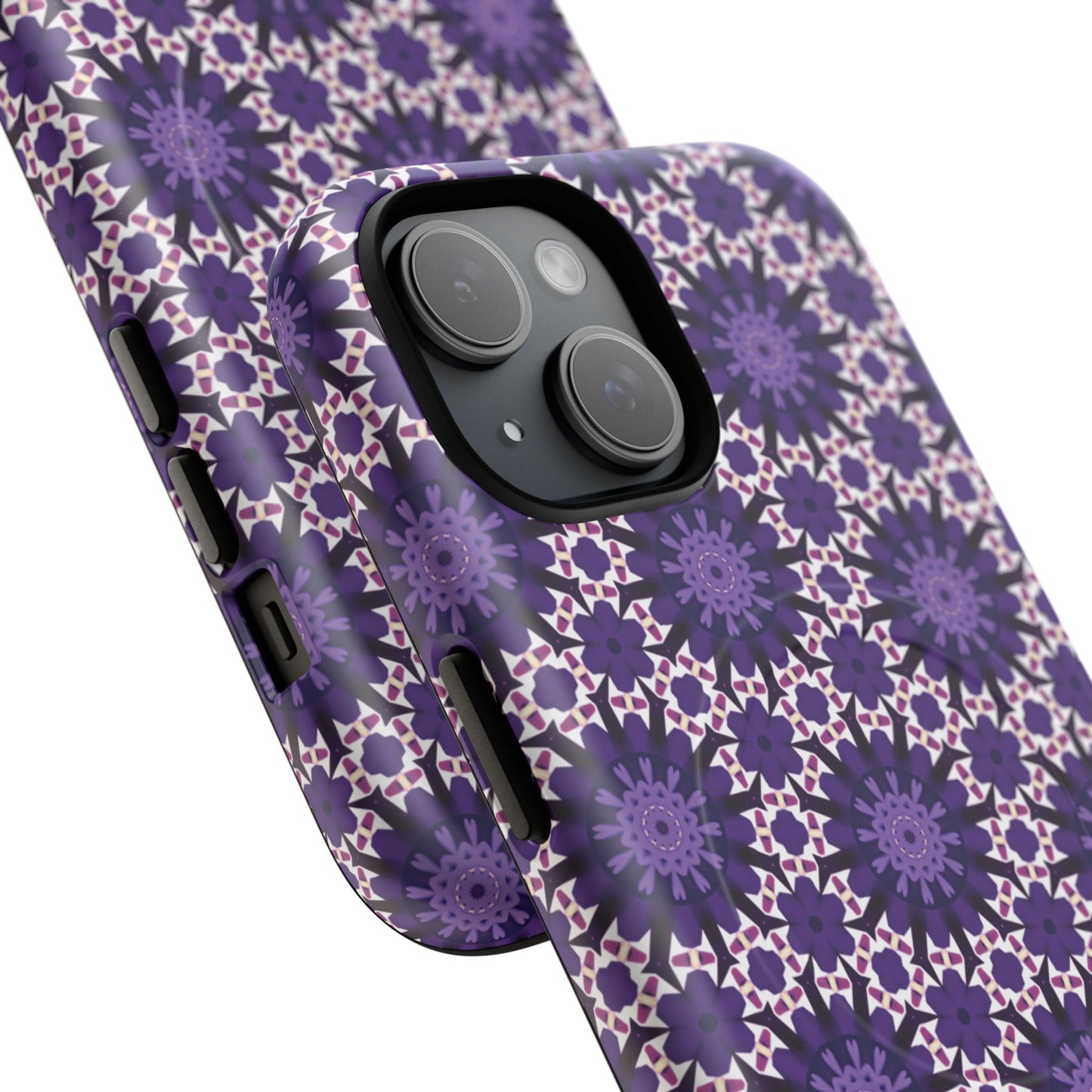 Twilight Petal Mirage Magnetic iPhone Cases, Unique Floral Designs, Tough Protection, Gift for Her, iPhone Accessories, Custom Cases