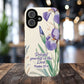 Delight yourself in the Lord Psalm 37:4, Inspirational Gift, iPhone Magnetic Case Scripture, Floral Bible Verse, MagSafe® iPhone® Tough Case, iPhone 14, iPhone 15, iPhone 16, Pro, Pro Max, Plus.