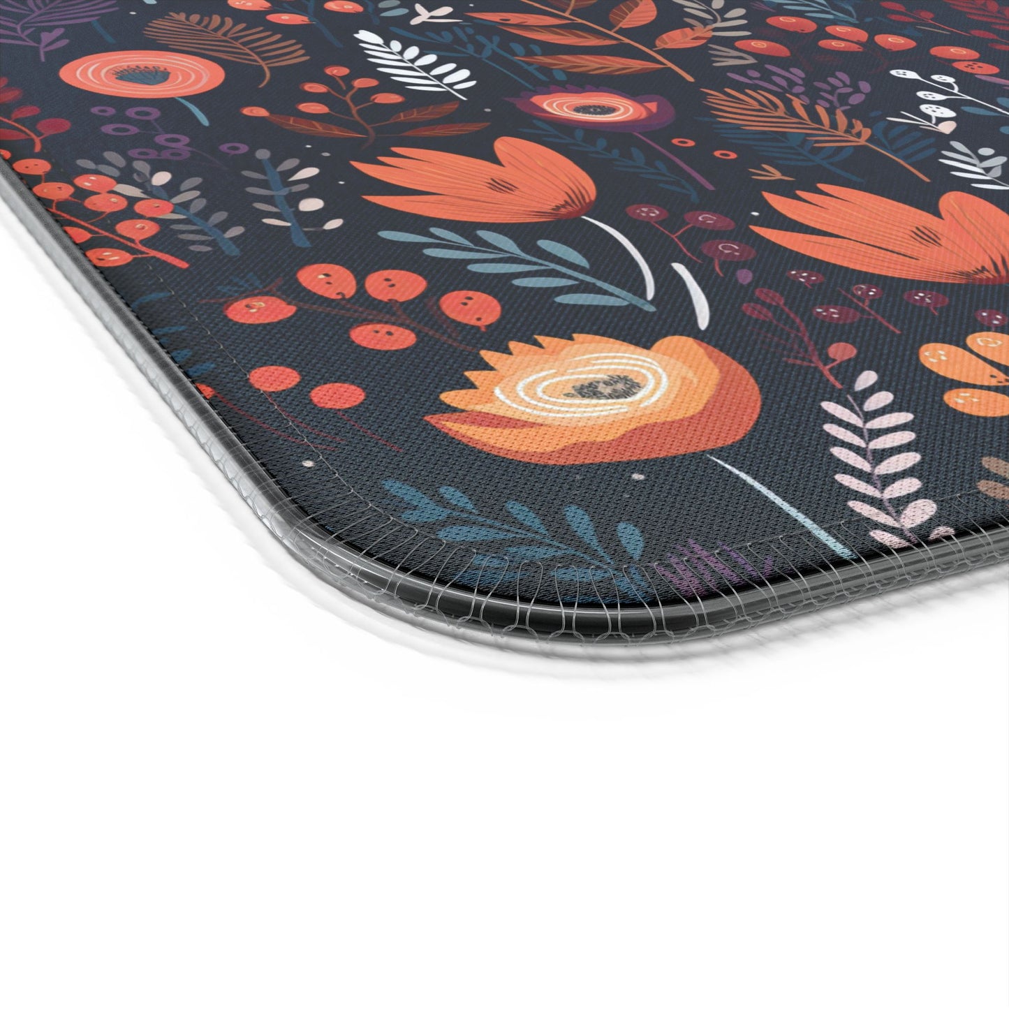 Autumn Bloom LED Gaming Mouse Pad, Wireless Charging