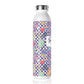 Personalized Composition Purple Doodle Daydream Book Inspired Slim Water Bottle, Customizable Drinkware, Eco-Friendly Hydration Bottle, Perfect for Gifts, School Supplies, Back to School