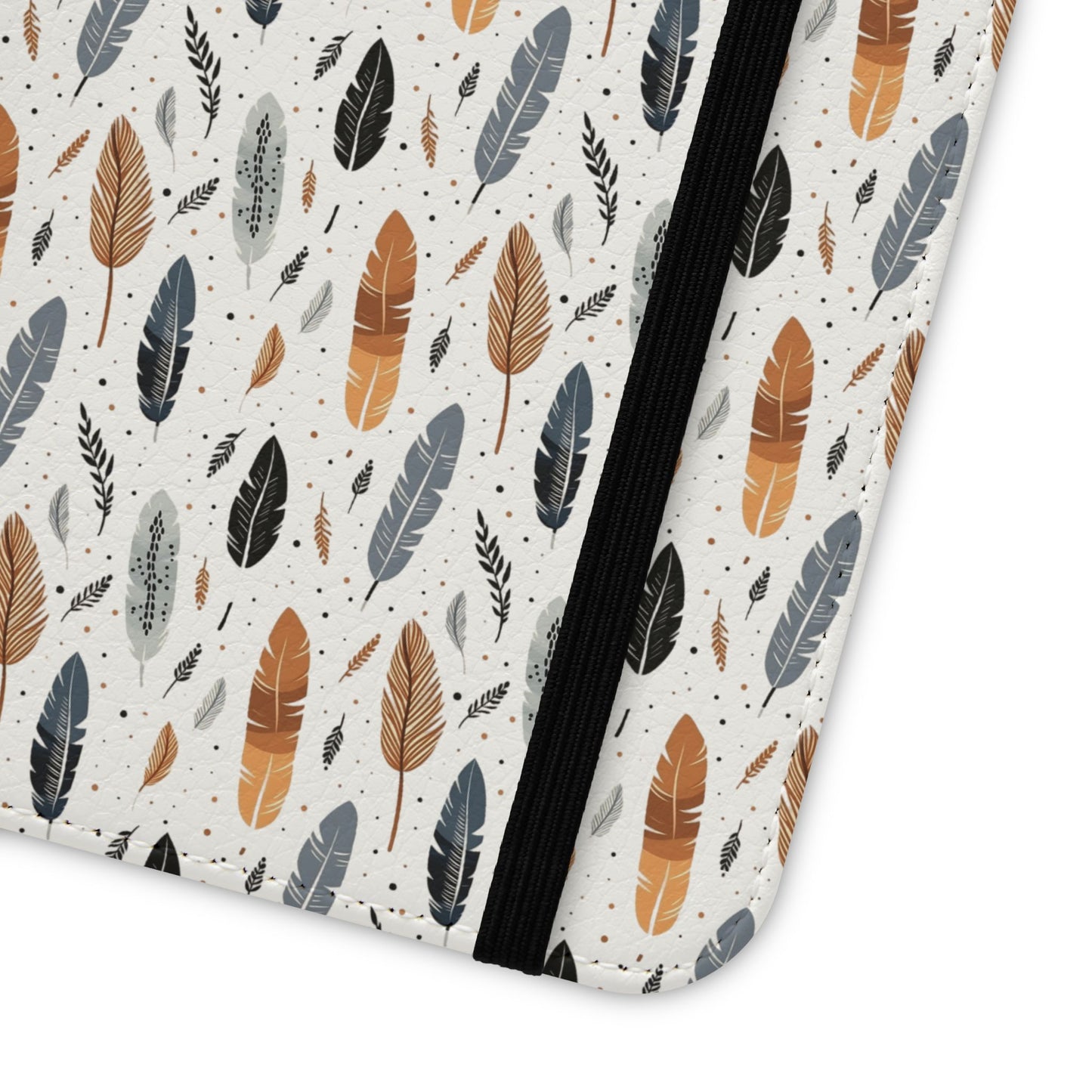 Whispering Feathers iPhone and Samsung Flip Cases