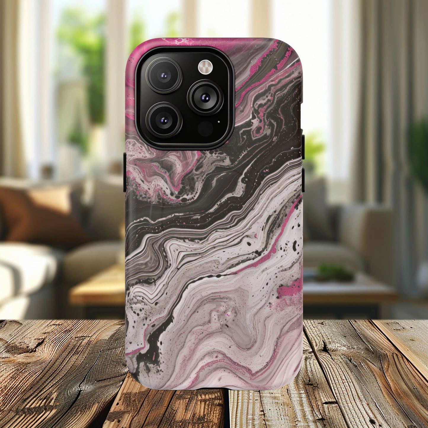 Stylish Magnetic iPhone Cases for Tough Protection, Trendy iPhone Covers, Gift for Teens, Modern Tech Accessories, Marble iPhone Design Cases