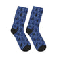 Winter Wonderland Navy Mid-Length Socks