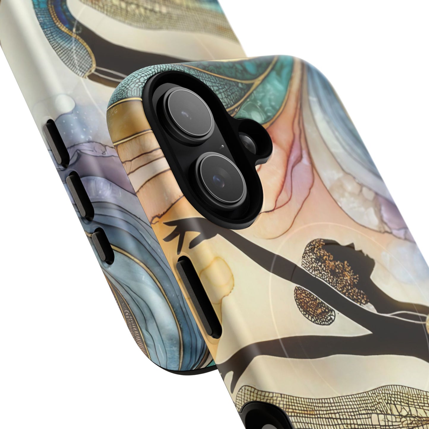Artistic iPhone Case with Dancer Design, Tough Magnetic Case, Unique Gift for Dancers, Colorful iPhone Cover, Stylish Accessory.