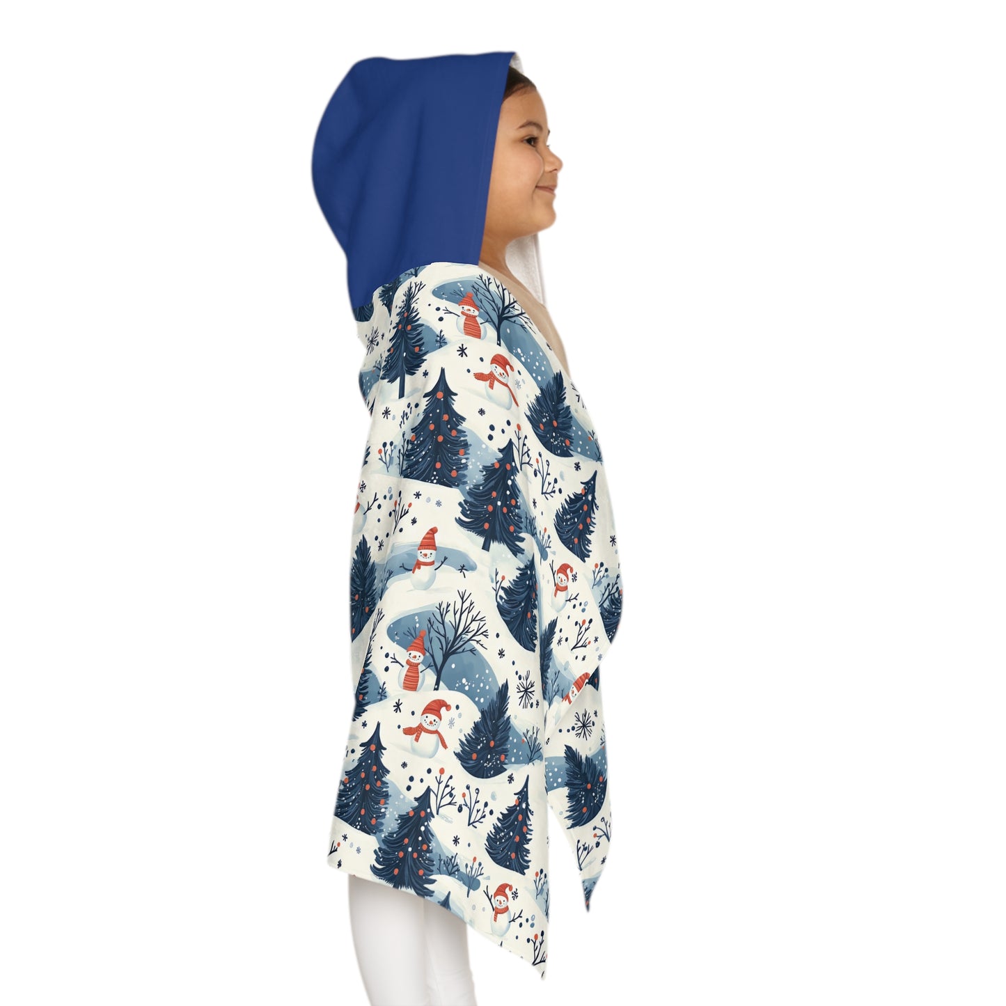 Frosty Forest Snuggle Youth Hooded Towel