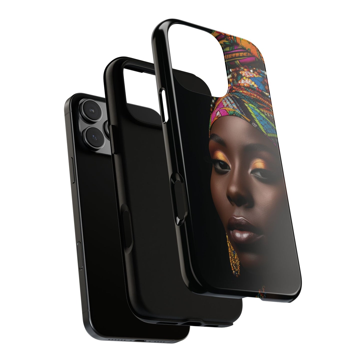 Regal Reflections: African Majesty Tough Google Pixel, iPhone and Samsung Cases.