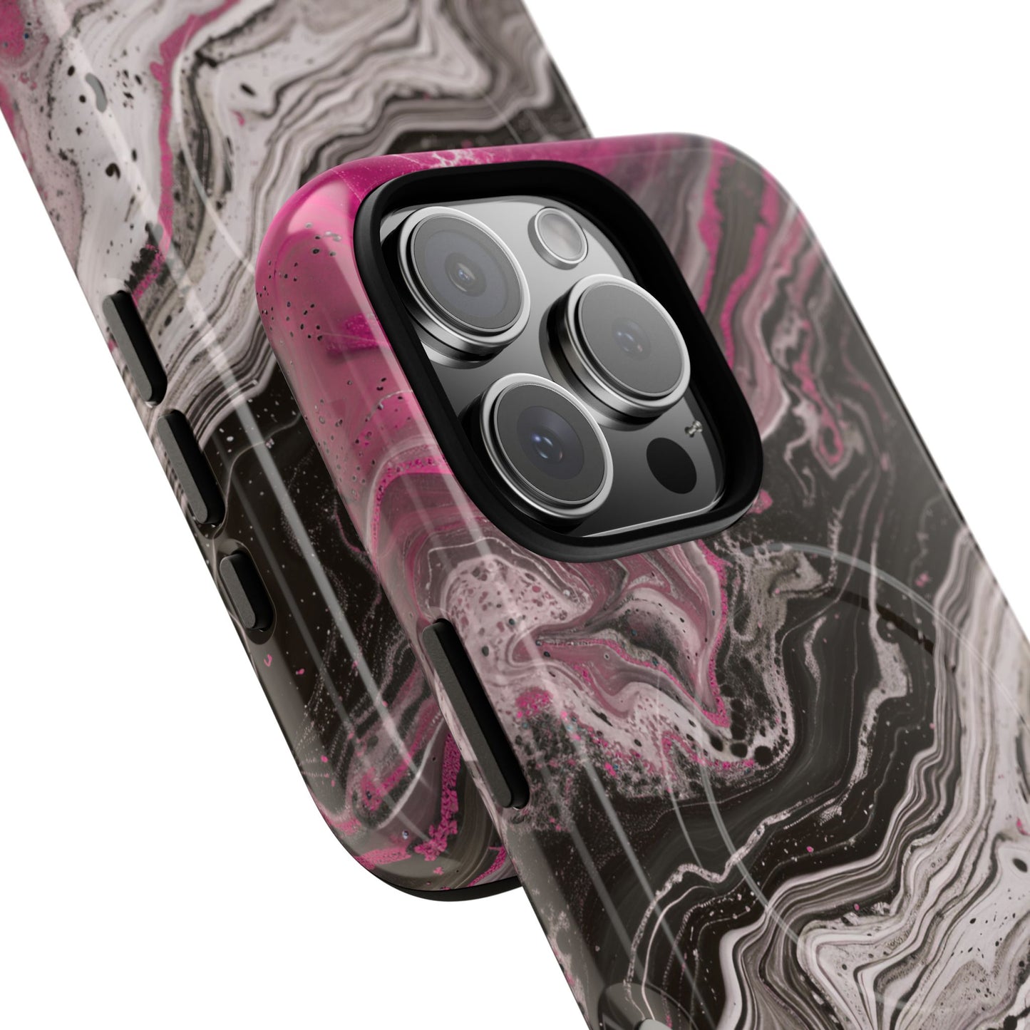 Stylish Magnetic iPhone Cases for Tough Protection, Trendy iPhone Covers, Gift for Teens, Modern Tech Accessories, Marble iPhone Design Cases