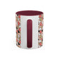 Heart Patterned Coffee Mug - Colorful Love Design, Perfect for Gifts & Celebrations