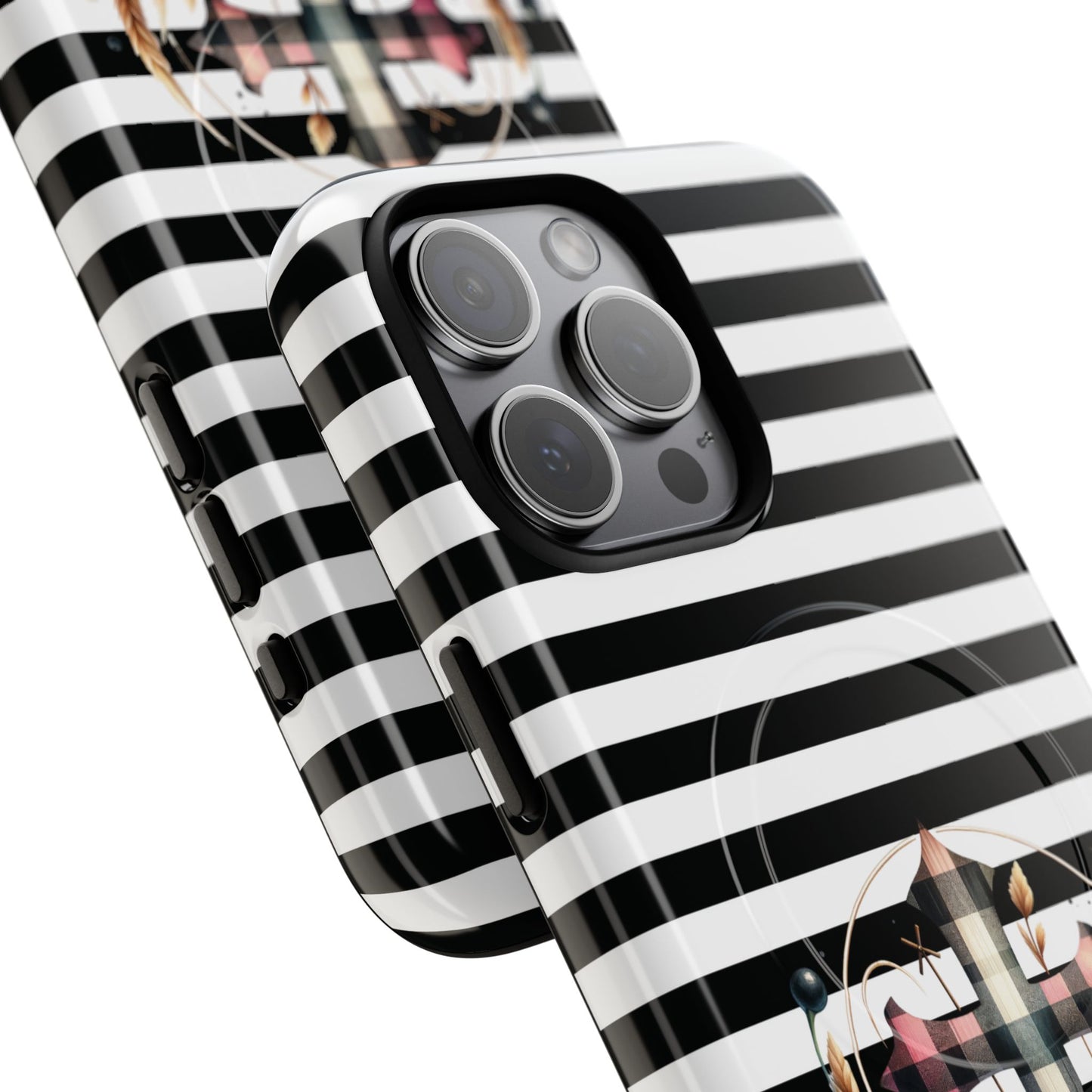 Striped in His Glory iPhone Case, Tough Magnetic Phone Protector, MagSafe iPhone Cover, Durable Case for Everyday Use, Gift for Nature Lovers, Vibrant Design.