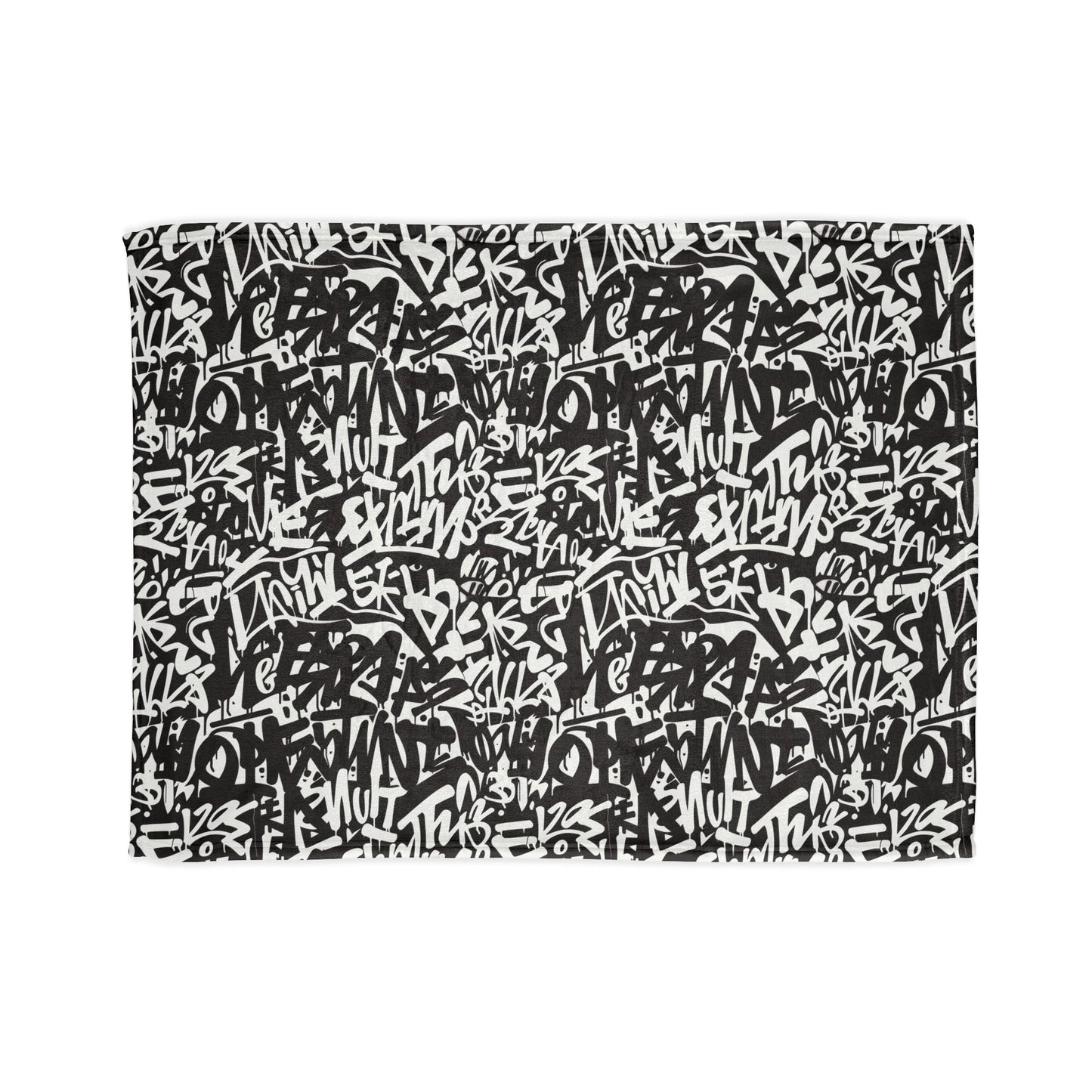 Urban Graffiti Soft Minky Blanket