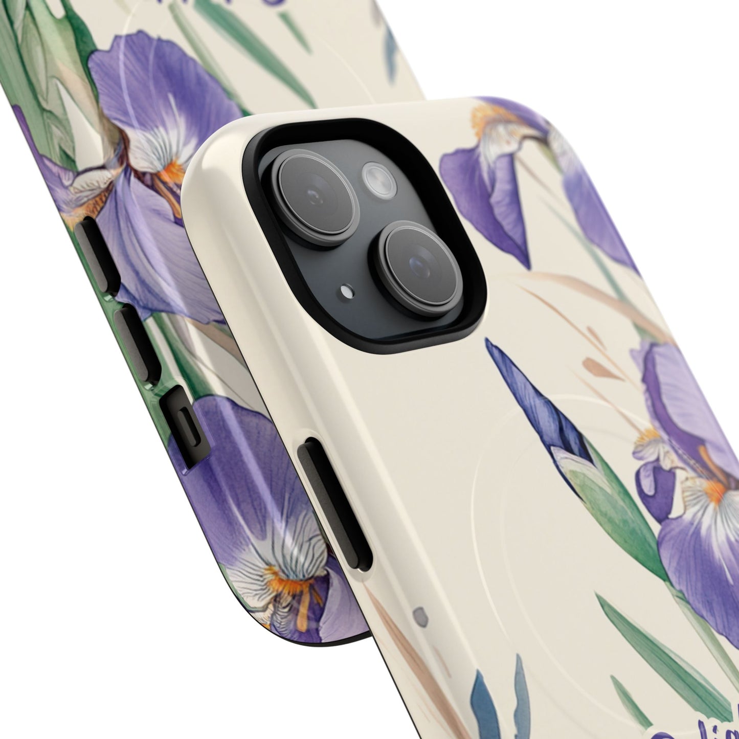 Delight yourself in the Lord Psalm 37:4, Inspirational Gift, iPhone Magnetic Case Scripture, Floral Bible Verse, MagSafe® iPhone® Tough Case, iPhone 14, iPhone 15, iPhone 16, Pro, Pro Max, Plus.