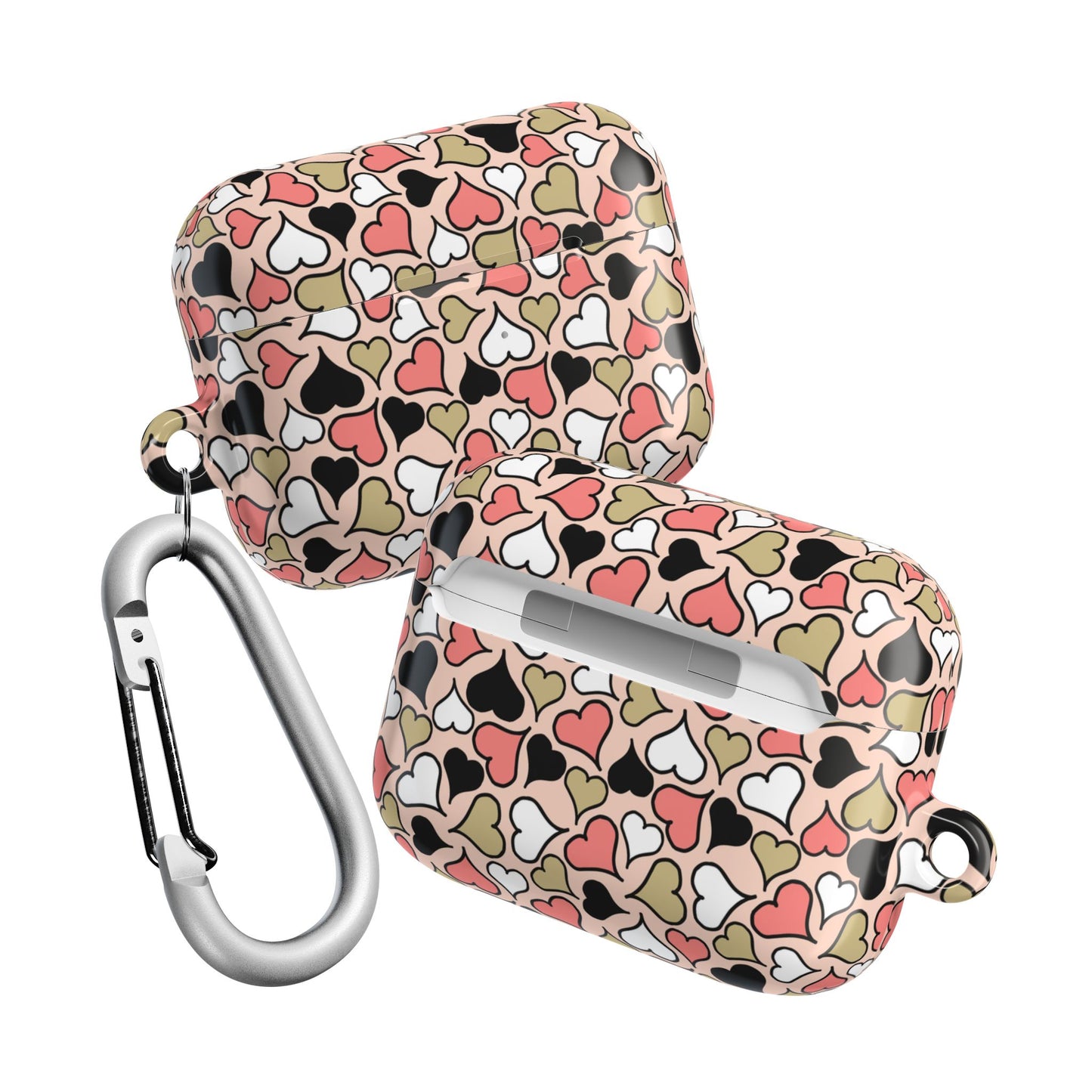 Love Hearts AirPod Cases - Cute Heart Pattern Earbud Holder.