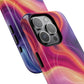 Cosmic Lava Flow Colorful Abstract iPhone Case , Tough Magnetic Protection, Stylish Accessories, Gift for Tech iPhone Lovers, Vibrant Mobile Covers