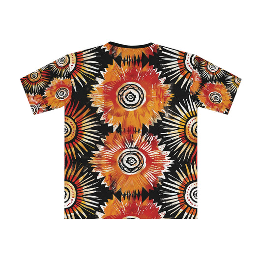 Flame Burst Men's Loose T-shirt (AOP)