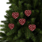 Red Snowflake Elegance Ceramic Ornaments (1pcs, 5pcs, 10pcs, 20pcs)