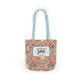 Personalized Brown Doodle Daydream Composition Book Inspired Canvas Tote Bag with Colorful Straps, Cute School Bag, Eco-Friendly Tote, Back to School Shopping Bag, Teacher Gift Idea