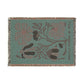 Life is Worth Living Brown Tapestry Woven Blanket