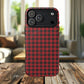 Tough Magnetic Phone Case - Red Plaid, Durable, Stylish Protection for iPhones, Gift for Outdoor Lovers, Unique Phone Cover