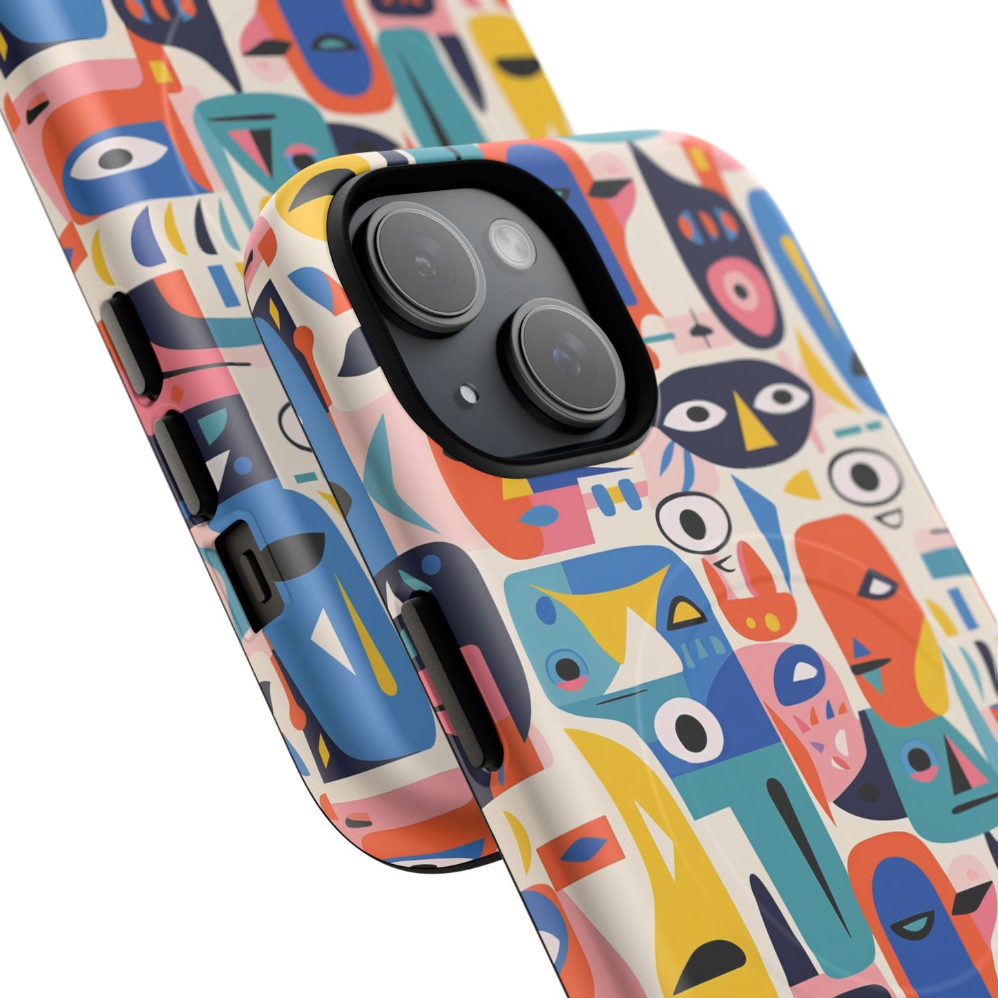 Vibrant Phone Case,  Magnetic iPhone Cover, Colorful Abstract Protection, Trendy Gift, Unique Tech Accessory, Art Phone Case