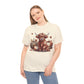 Autumn Highland Cow Charm Unisex Heavy Cotton Tee