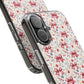 Personalized Rosette Coquette Floral Bow Clear iPhone, Samsung Cases — Custom Name Phone Cover