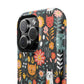 Whimsical Feline Garden Magnetic Tough iPhone Cases