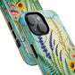 Floral Stained Harmony Glass Tough Magnetic Phone Case | Nature Inspired Design | Durable Protection | Gift for Nature Lovers | Spring Vibe