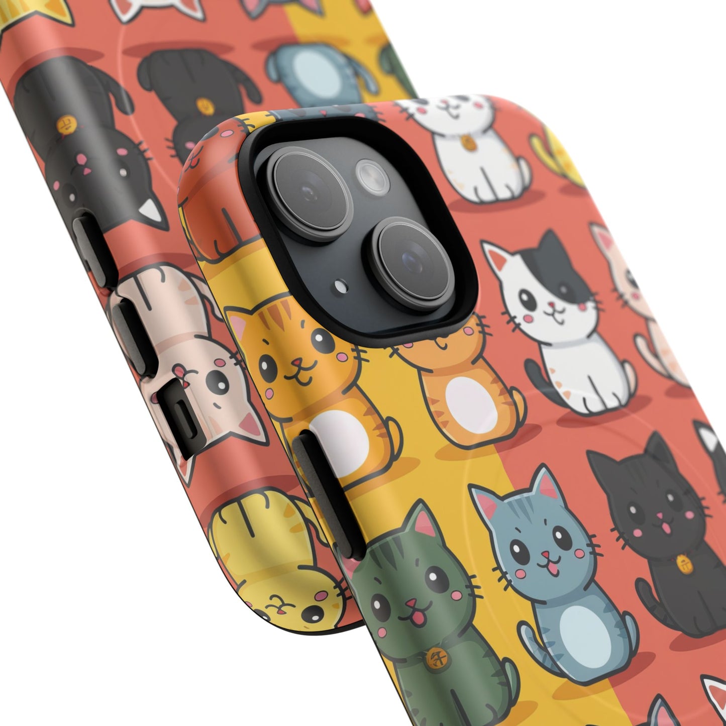 Cute Cat Magnetic Phone Cases for Pet Lovers, Durable Cases, Animal Design, Fun Gift, Unique Accessories