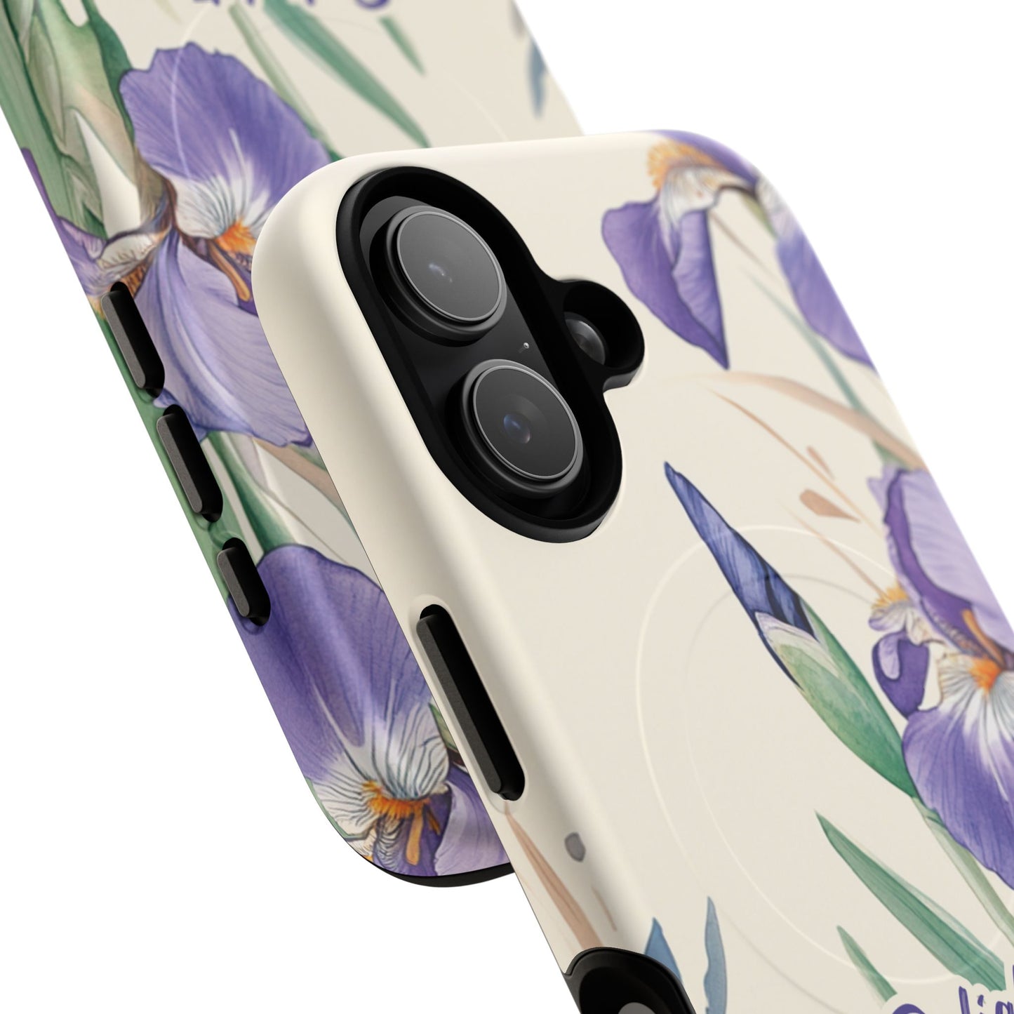 Delight yourself in the Lord Psalm 37:4, Inspirational Gift, iPhone Magnetic Case Scripture, Floral Bible Verse, MagSafe® iPhone® Tough Case, iPhone 14, iPhone 15, iPhone 16, Pro, Pro Max, Plus.