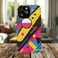 Electric Motion Mix iPhone Cases for Creative Souls | Tough iPhone Magnetic Cases, Stylish Protection, Unique iPhone Accessories, Gift for Art Lovers, Retro Vibes