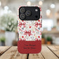 Personalized Rosette Coquette Phone Case - Custom Name/Message 'I Am Stronger Than The Storm' Floral Bow Protective Case