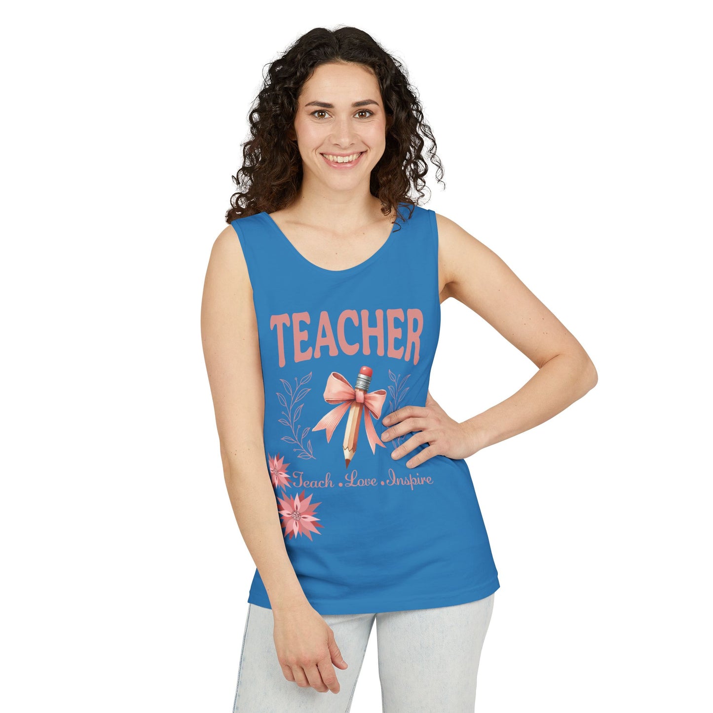 Teacher Unisex Garment-Dyed Tank Top