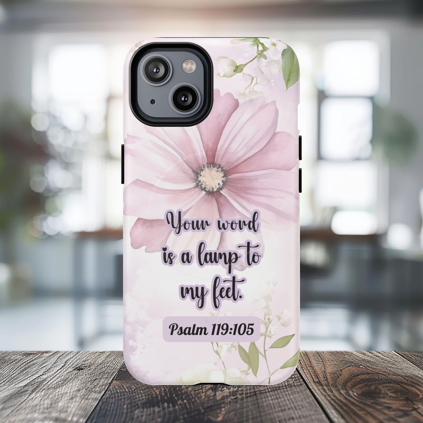 Your Word is a Lamp to My Feet Psalm 119:105 | Inspirational Gift, Tough iPhone Magnetic Case | Scripture, Bible Verse, MagSafe® iPhone® Tough Case, iPhone 14, iPhone 15, iPhone 16, Pro, Pro Max, Plus