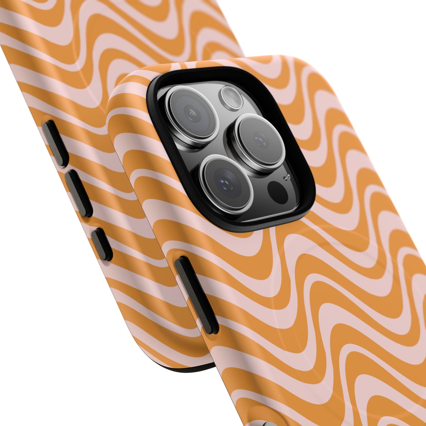 Stylish Tough Magnetic Case for Your iPhone - Trendy Wave Design, Durable Protector, Gift for Her, Cool Tech Accessory, Unique iPhone Cover, Magsafe iPhone Cover.