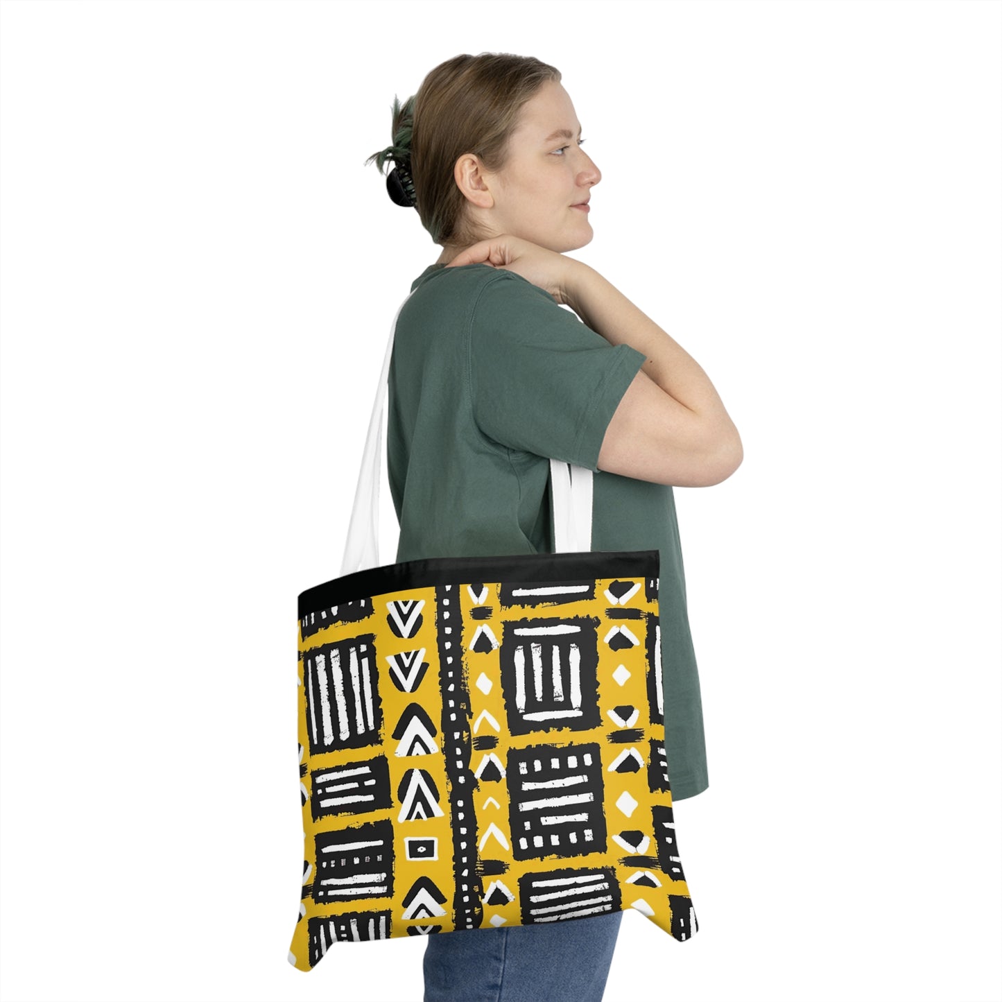 Tribal Vibes Shoulder Tote Bag - Colorful Everyday Accessory