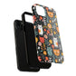 Whimsical Feline Garden iPhone and Samsung Tough Phone Cases,