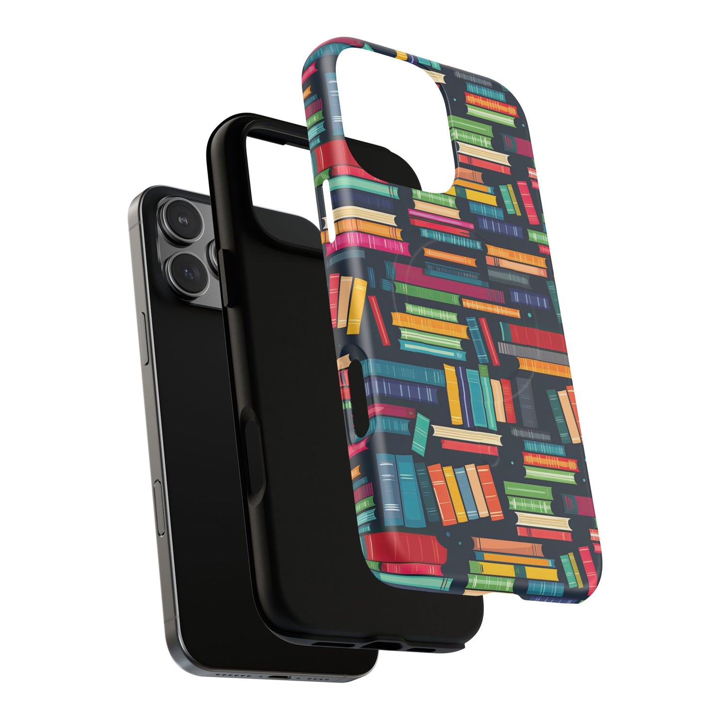Colorful Book-Themed Phone Case, Literary Gift, Tough Magnetic Case, Book Lover’s Accessory, Phone Protection, Reading Enthusiast