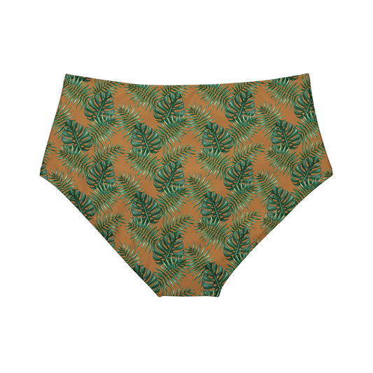 BrownTropical Bliss High-Waist Hipster Bikini Bottom (AOP)