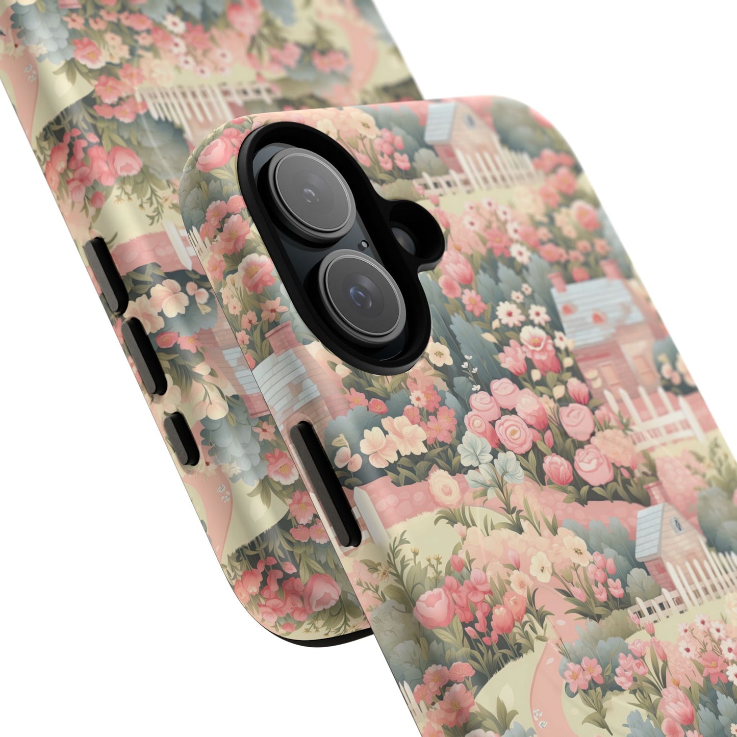 Pastel Garden Haven Tough iPhone Magnetic Case, Durable Protection, Flower Design, Gift for Her, Birthday, ,Phone Accessory, Spring Decor