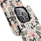 Personalized Floral Blush Garden Whisper Tough Magnetic MagSafe® iPhone® 13, 14, 15, 16, 17, Pro, Pro Max, Plus Cases (Custom Name).