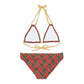 Red Tropical Bliss Strappy Bikini Set (AOP)