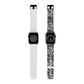 Urban Graffiti Trendy Apple Watch Band with Urban Design - Black and White Graffiti Style