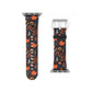 Autumn Bloom Floral Patterned Watch Band - Boho Chic Accessory, Gift for Her, Adjustable Strap for Smartwatch, Trendy Wristband, Floral Design.